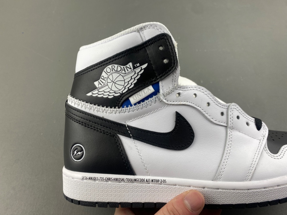 Union Fragment Air Jordan 1 White Black II7282-100