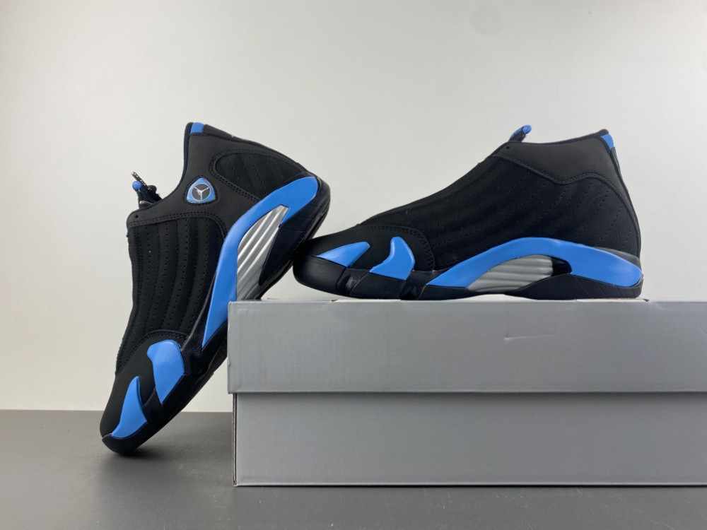 Air Jordan 14 “Black/University Blue” 487471-007