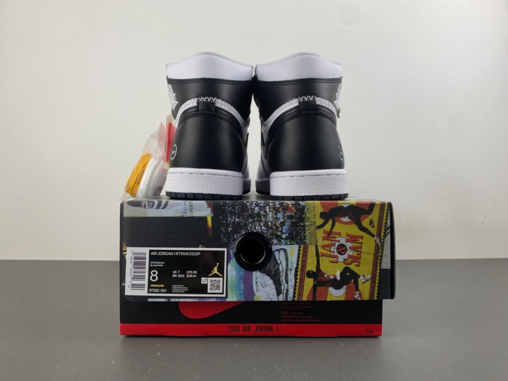Union Fragment Air Jordan 1 White Black II7282-100