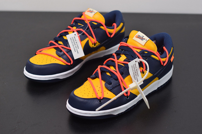 of nike dunk low leather blue&yellow ct0856-700