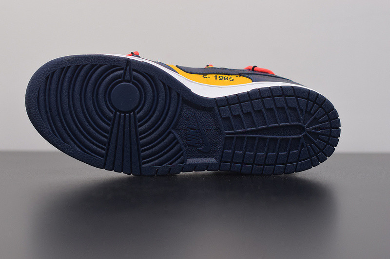 of nike dunk low leather blue&yellow ct0856-700