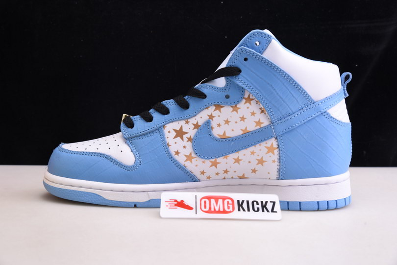 Svp*me x nike dunk high pro sb blue 307385-141