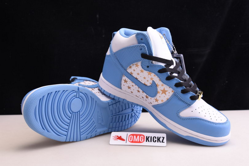 Svp*me x nike dunk high pro sb blue 307385-141